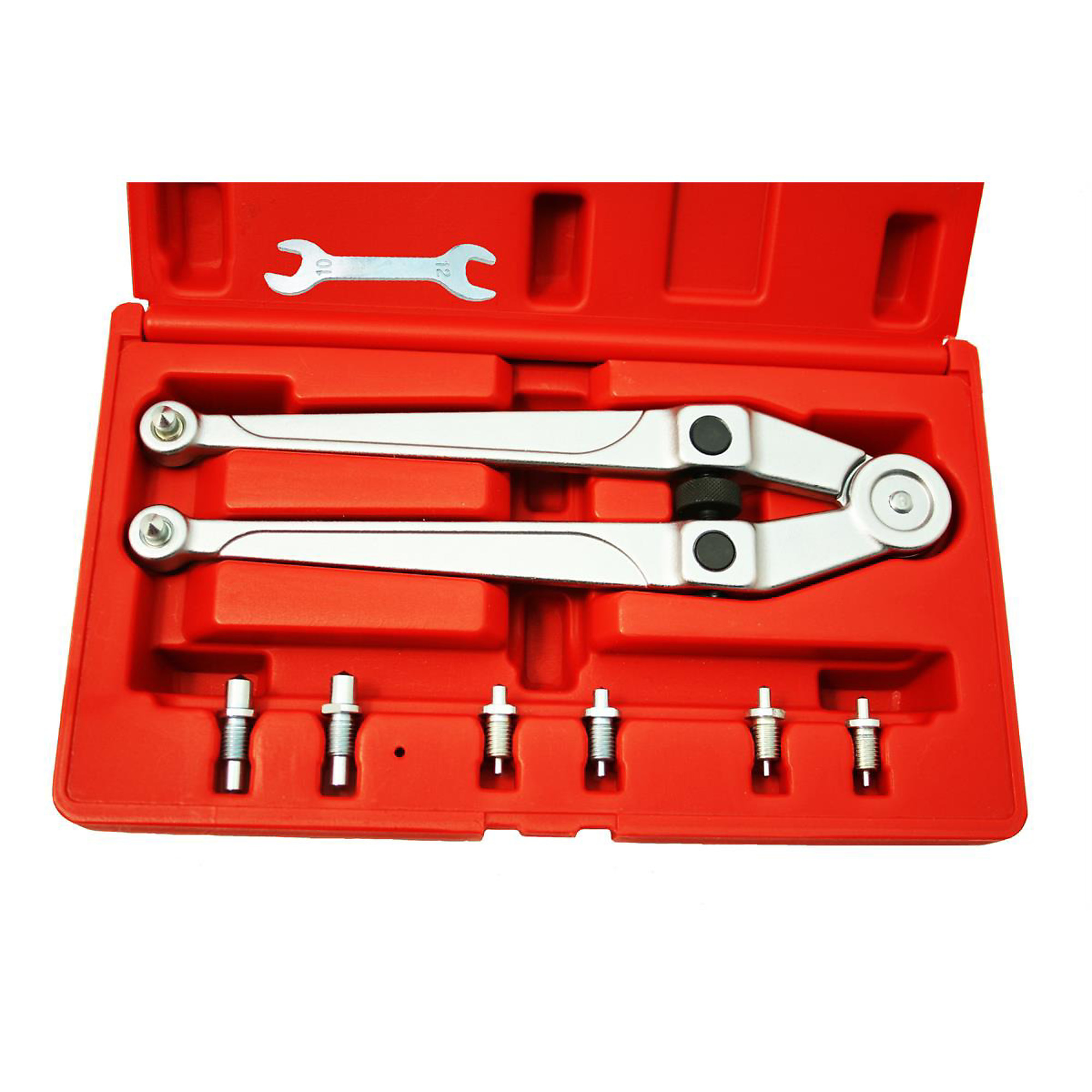 CTA Manufacturing Pin Spanner Set — 25/32in. to 3-15/16in. Range, Heavy-Duty, 4 Pairs of 2-Sided Pins, Blow Mold Case, Model# CTA8120